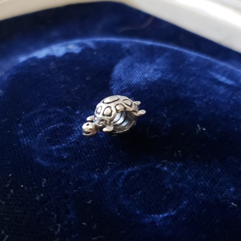 Pandora retired sterling silver turtle charm